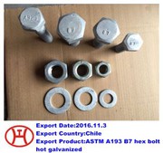 ASTM A 193 B 7 Sechskantschraube feuerverzinkt